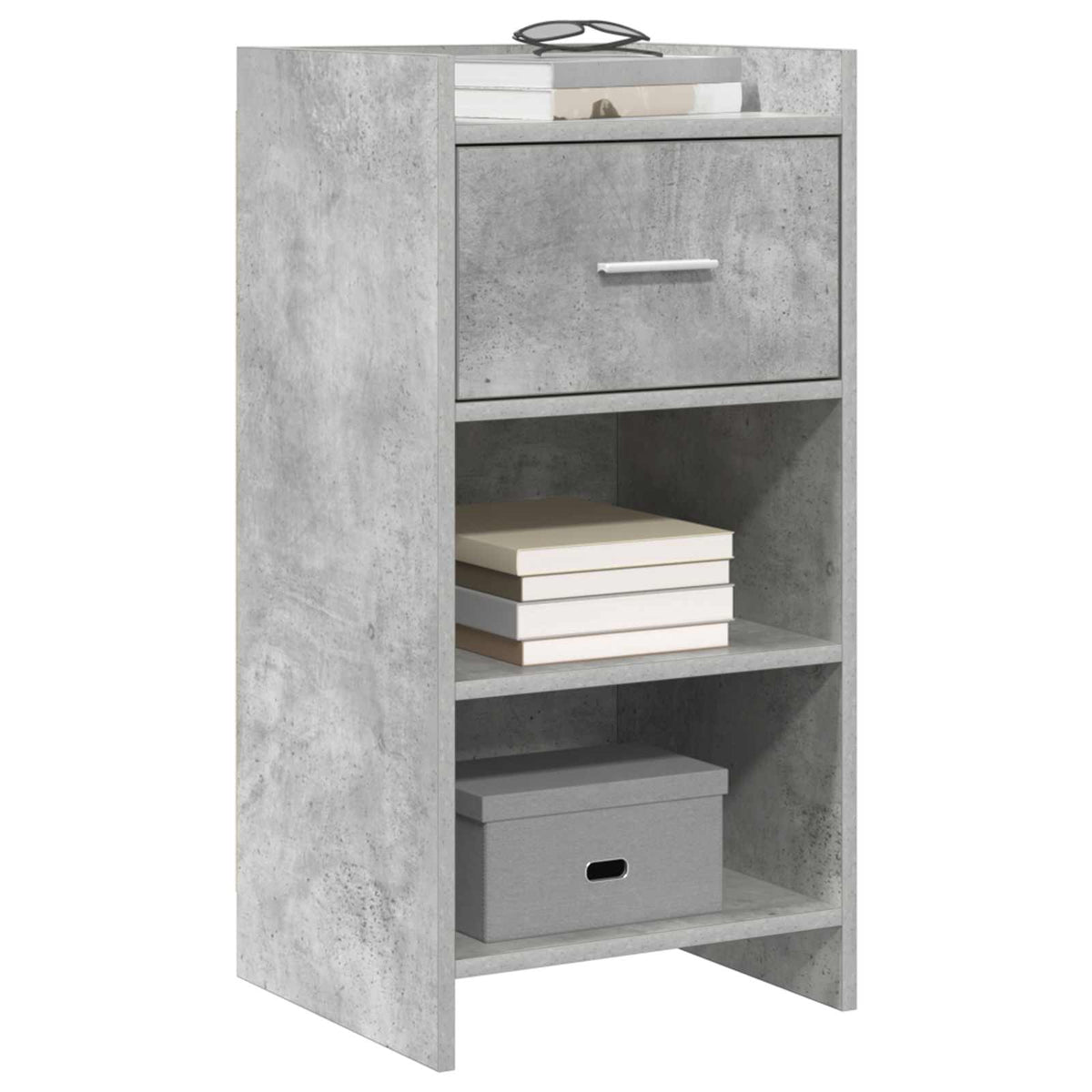 Sideboard Betongrau 40 x 36 x 80 cm Holzwerkstoff