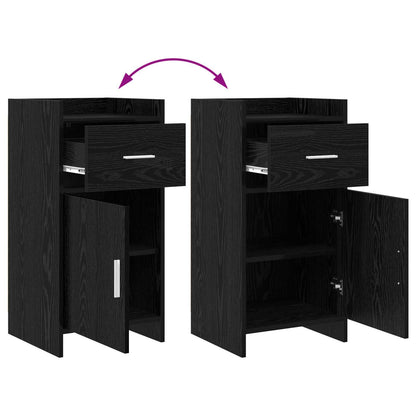 Sideboard Schwarze Eiche 40 x 36 x 80 cm Holzwerkstoff