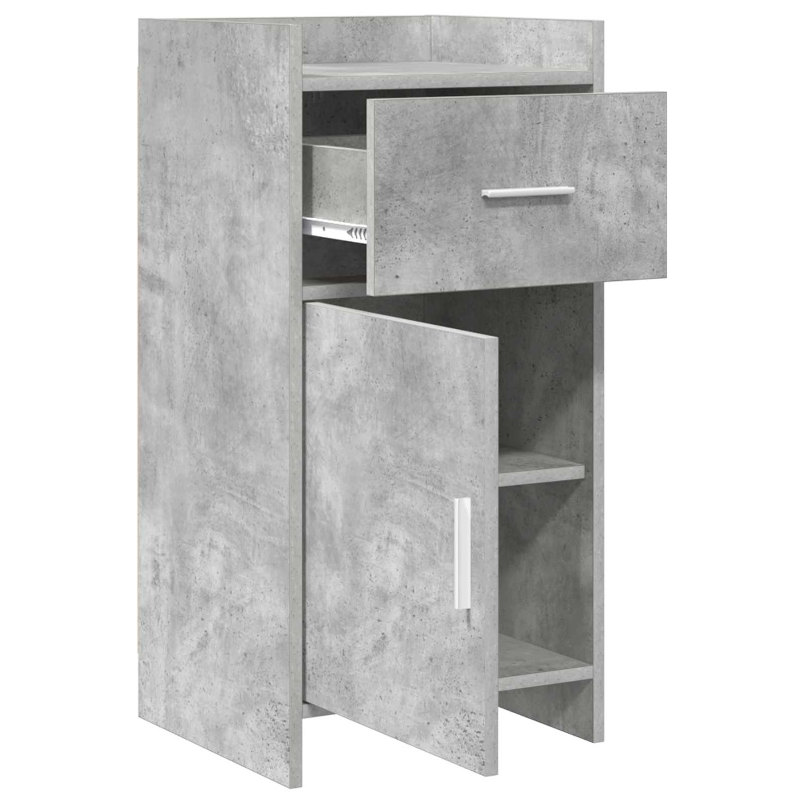 Sideboard Betongrau 40 x 36 x 80 cm Holzwerkstoff