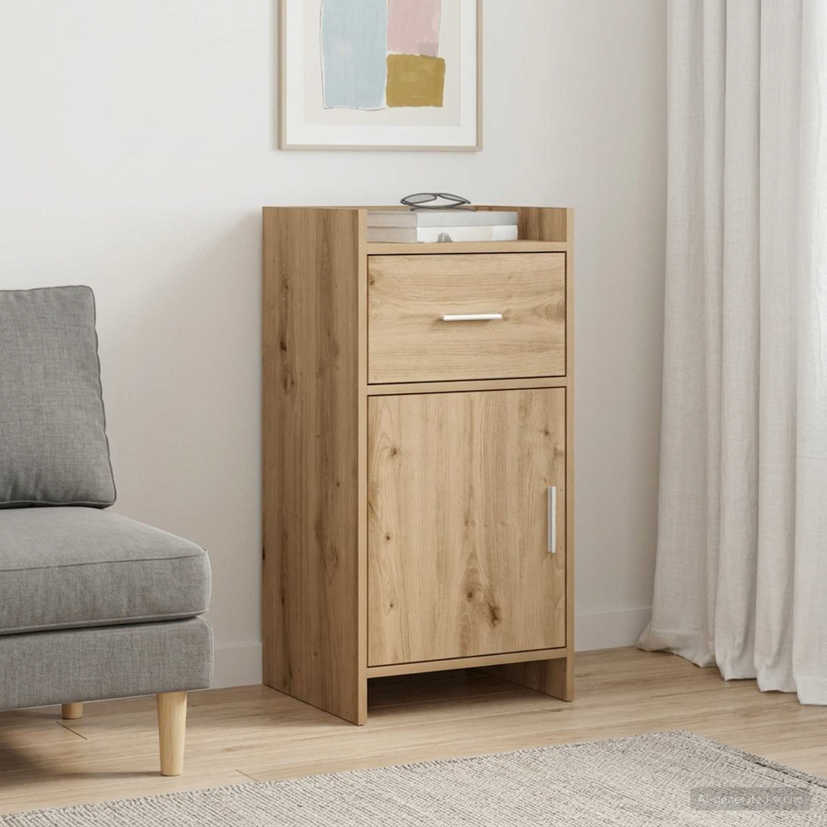 Sideboard Artisan-Eiche 40 x 36 x 80 cm Holzwerkstoff