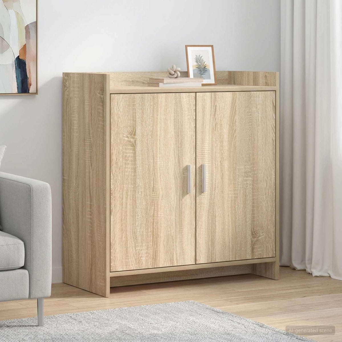 Sideboard Sonoma-Eiche 72 x 36 x 80 cm Holzwerkstoff
