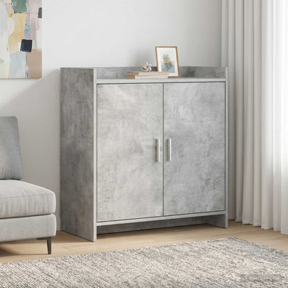 Sideboard Betongrau 72 x 36 x 80 cm Holzwerkstoff