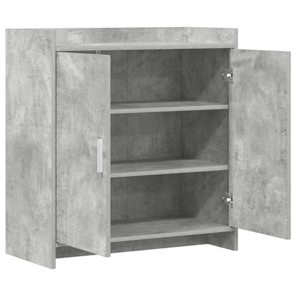 Sideboard Betongrau 72 x 36 x 80 cm Holzwerkstoff