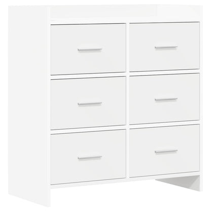 Sideboard Weiß 75 x 33 x 80 cm Holzwerkstoff