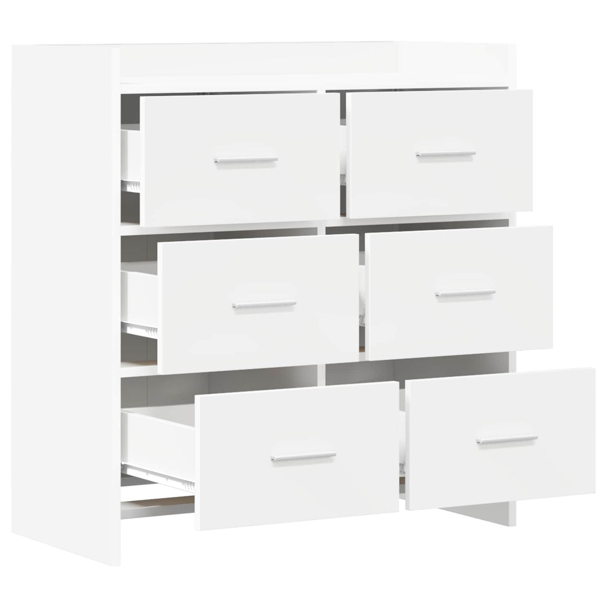 Sideboard Weiß 75 x 33 x 80 cm Holzwerkstoff