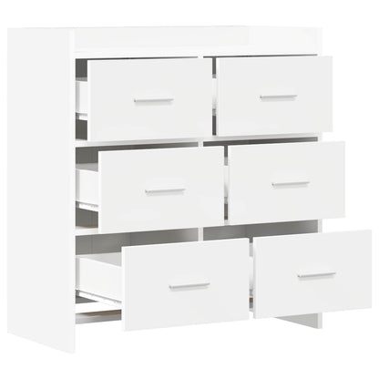Sideboard Weiß 75 x 33 x 80 cm Holzwerkstoff