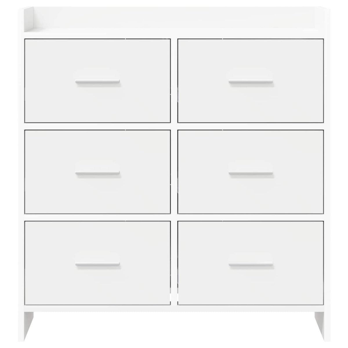 Sideboard Weiß 75 x 33 x 80 cm Holzwerkstoff