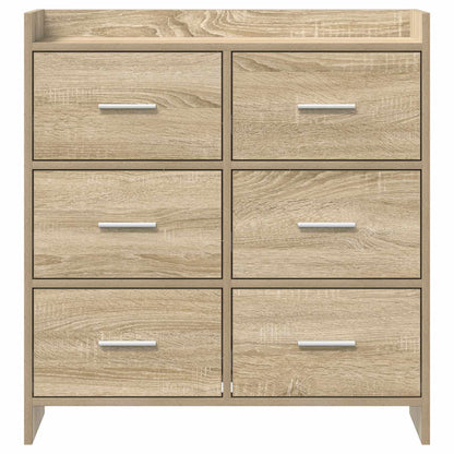 Sideboard Sonoma-Eiche 75 x 33 x 80 cm Holzwerkstoff