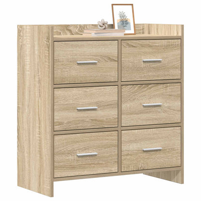 Sideboard Sonoma-Eiche 75 x 33 x 80 cm Holzwerkstoff