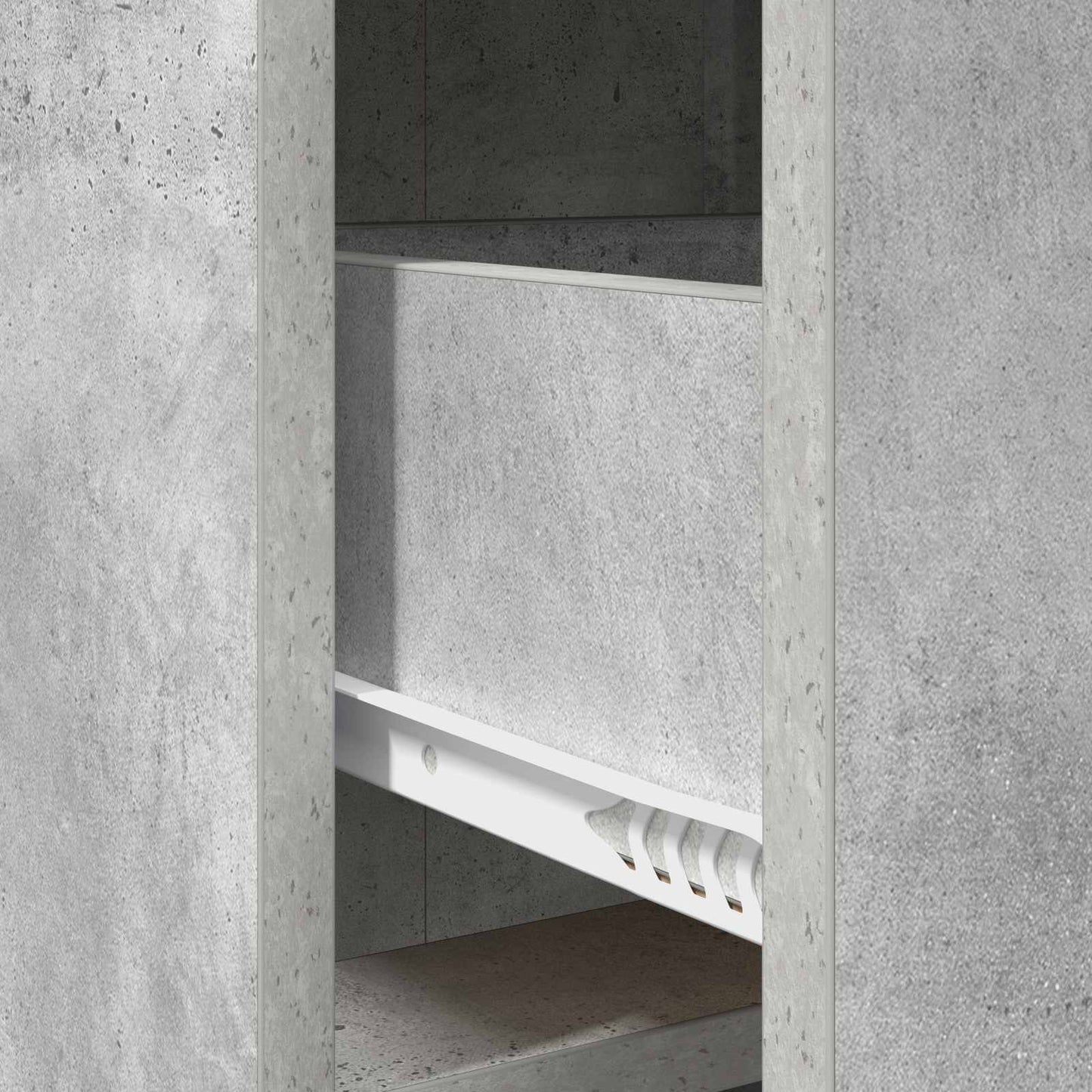 Sideboard Betongrau 75 x 33 x 80 cm Holzwerkstoff