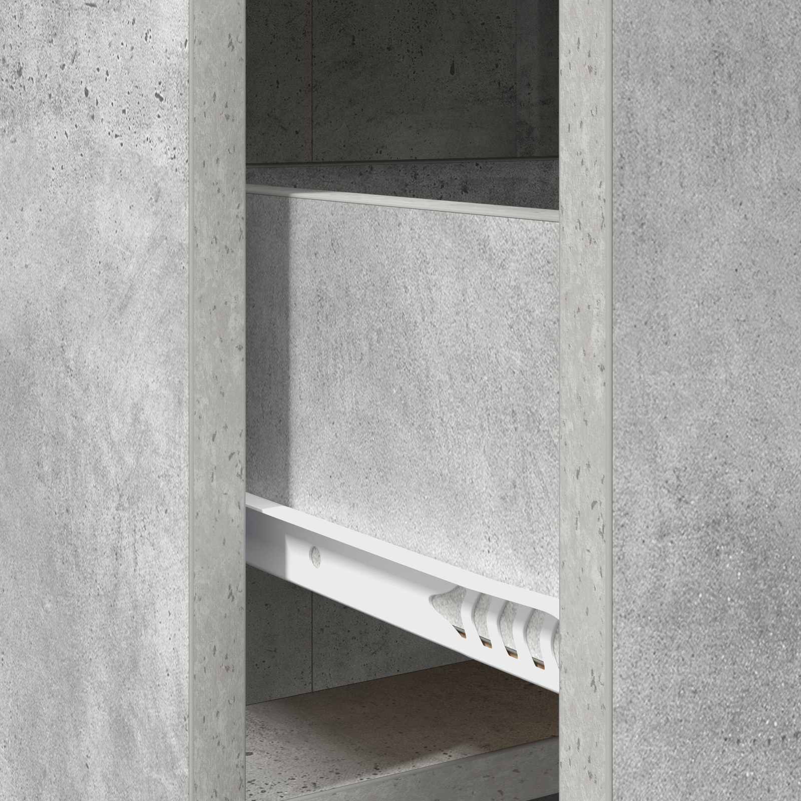 Sideboard Betongrau 75 x 33 x 80 cm Holzwerkstoff