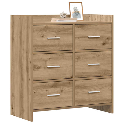 Sideboard Artisan-Eiche 75 x 33 x 80 cm Holzwerkstoff