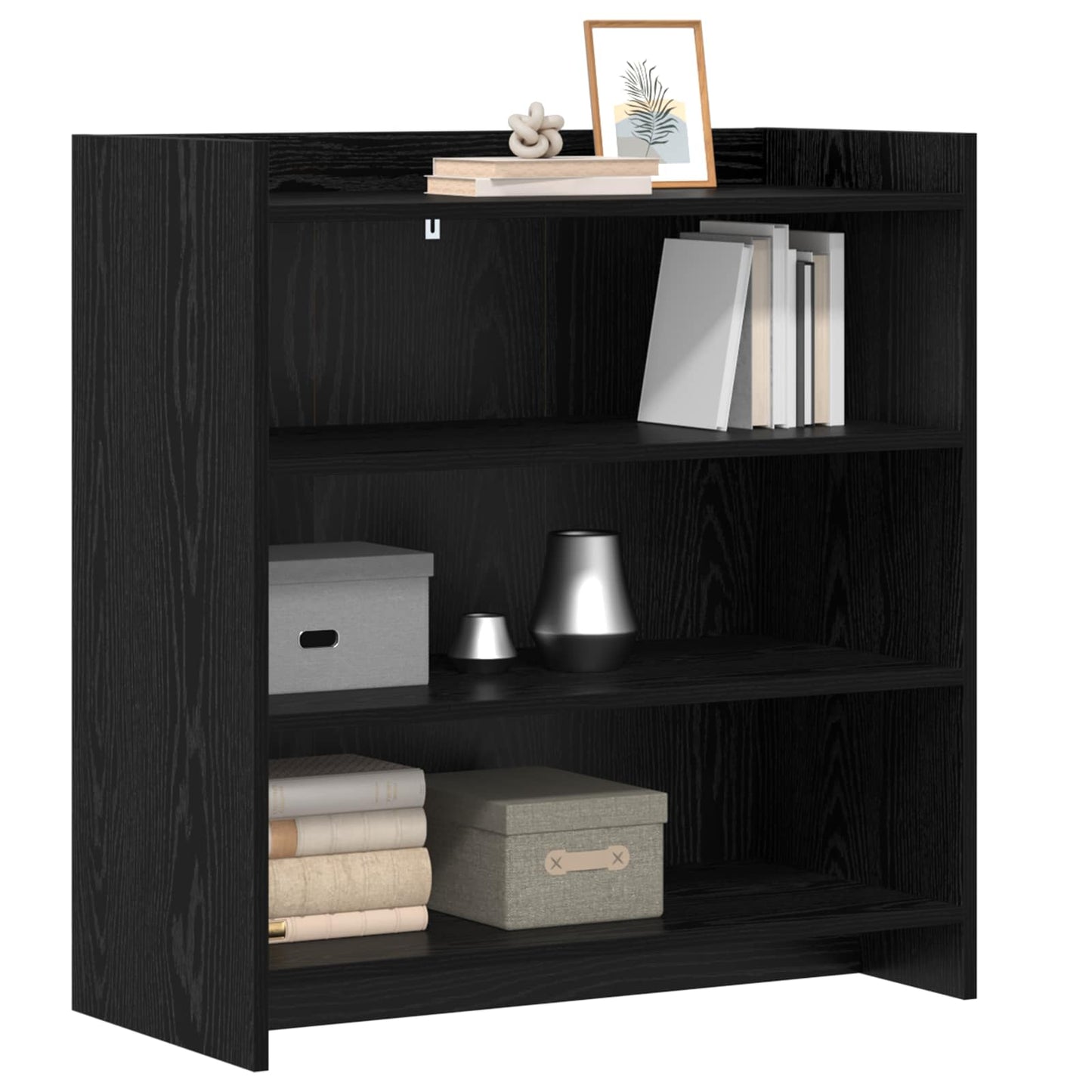 Sideboard Schwarze Eiche 75 x 36 x 80 cm Holzwerkstoff