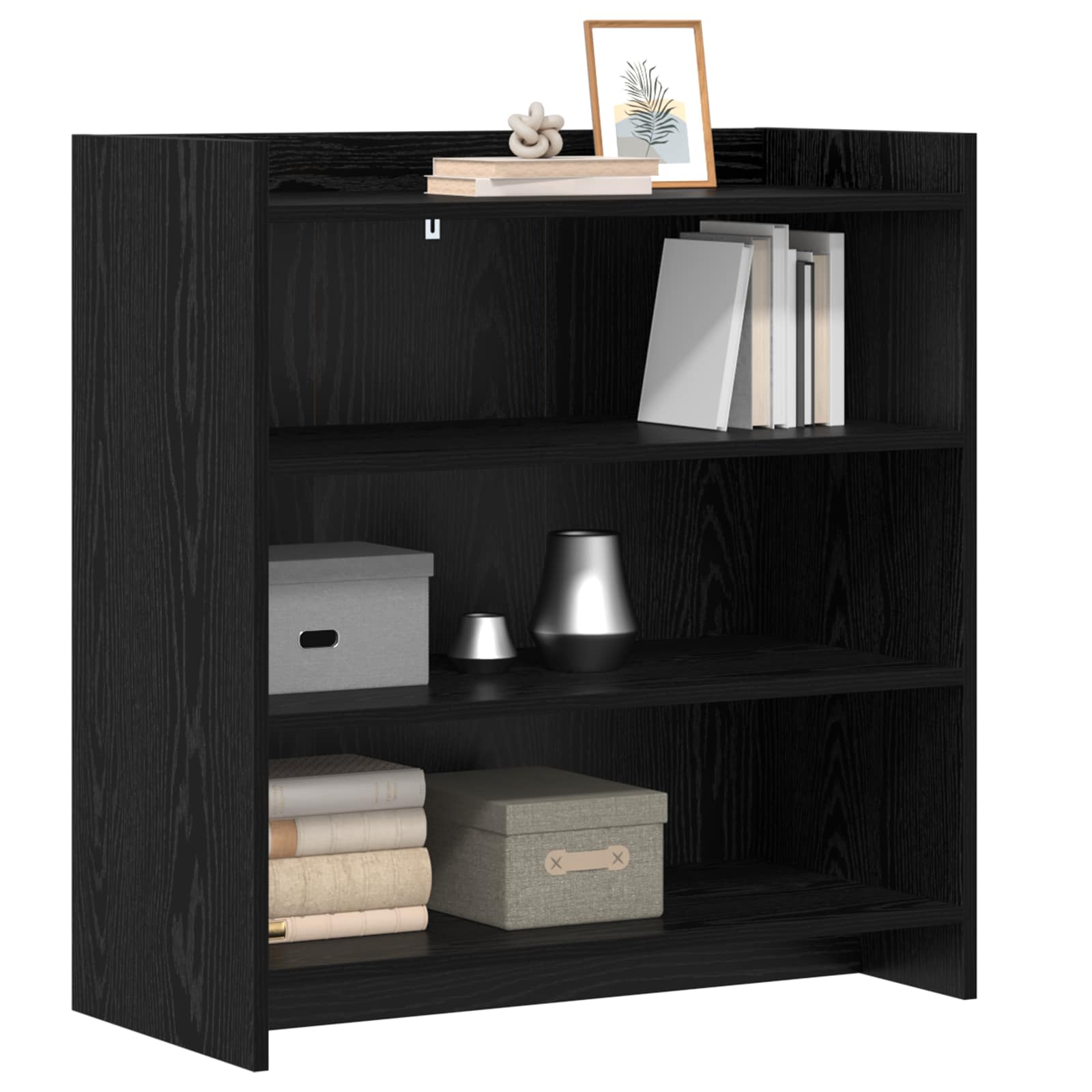 Sideboard Schwarze Eiche 75 x 36 x 80 cm Holzwerkstoff