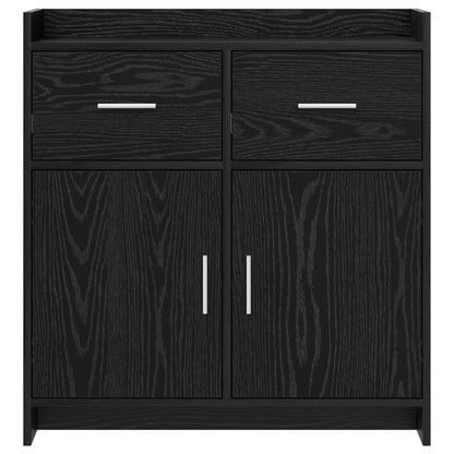 Sideboard Schwarze Eiche 75 x 36 x 80 cm Holzwerkstoff