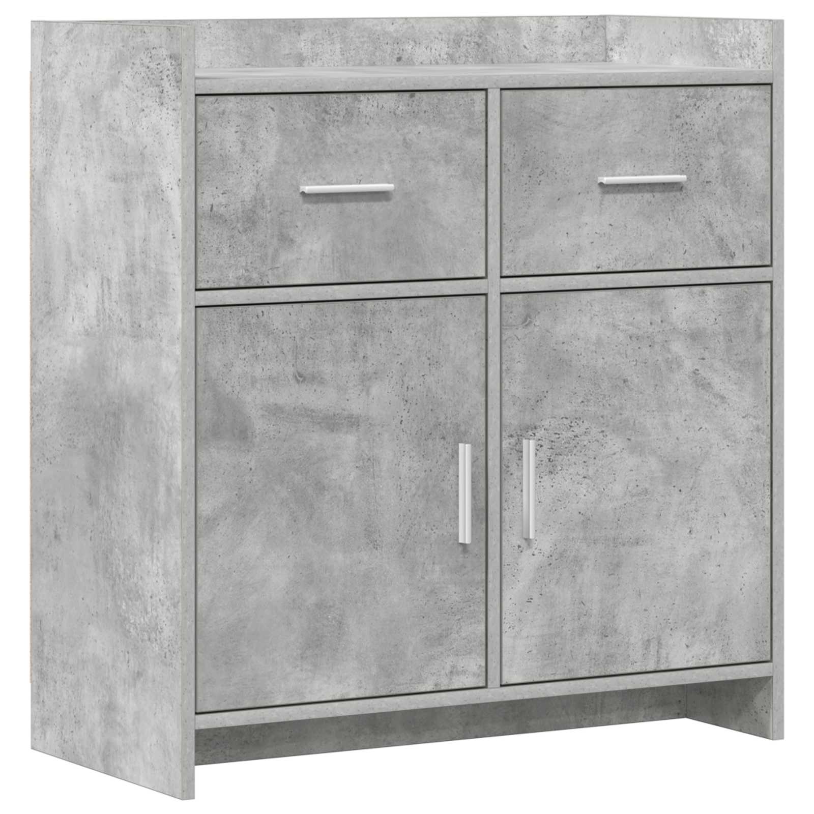 Sideboard Betongrau 75 x 36 x 80 cm Holzwerkstoff