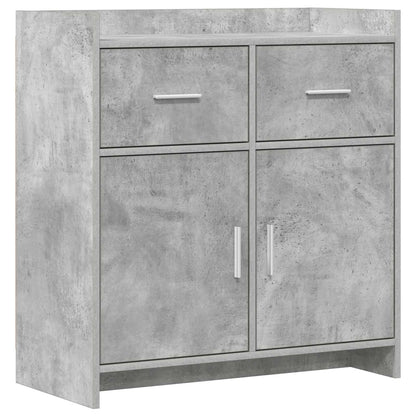 Sideboard Betongrau 75 x 36 x 80 cm Holzwerkstoff