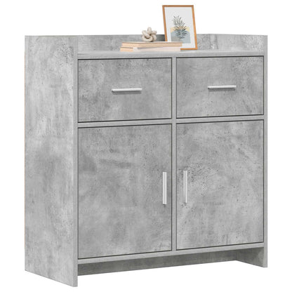 Sideboard Betongrau 75 x 36 x 80 cm Holzwerkstoff