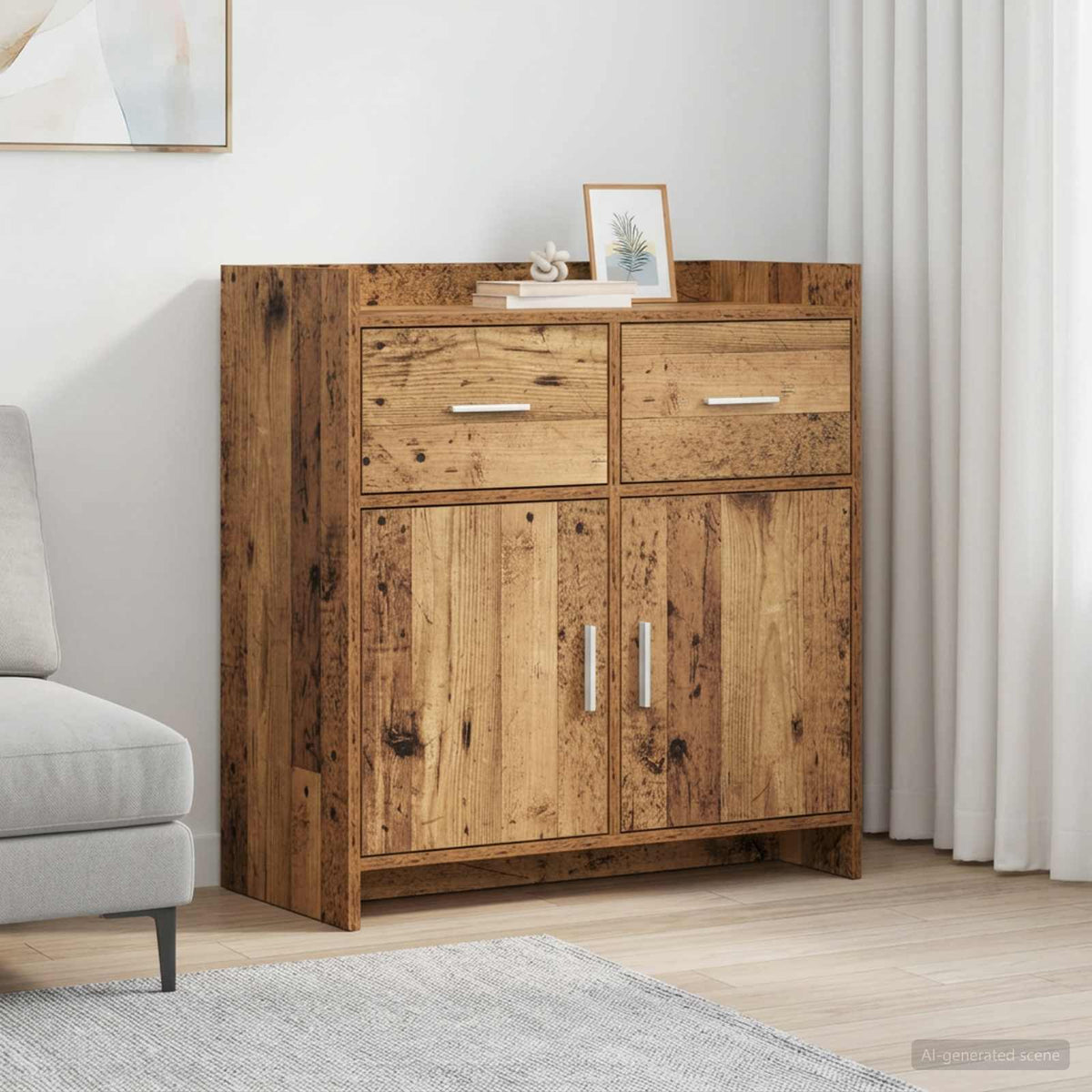 Sideboard Altholz 75 x 36 x 80 cm Holzwerkstoff