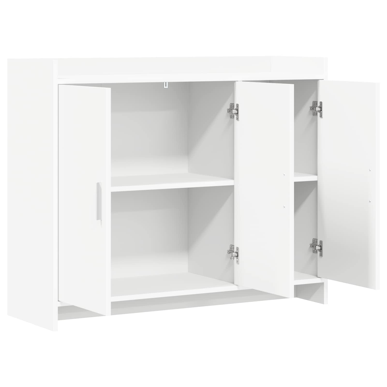 Sideboard Weiß 98,5 x 33 x 80 cm Holzwerkstoff