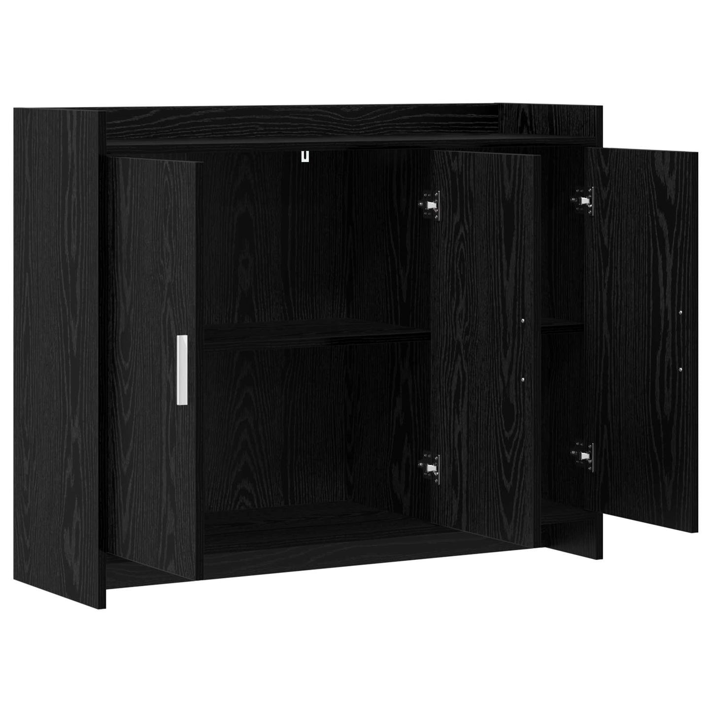 Sideboard Schwarze Eiche 98,5 x 33 x 80 cm Holzwerkstoff