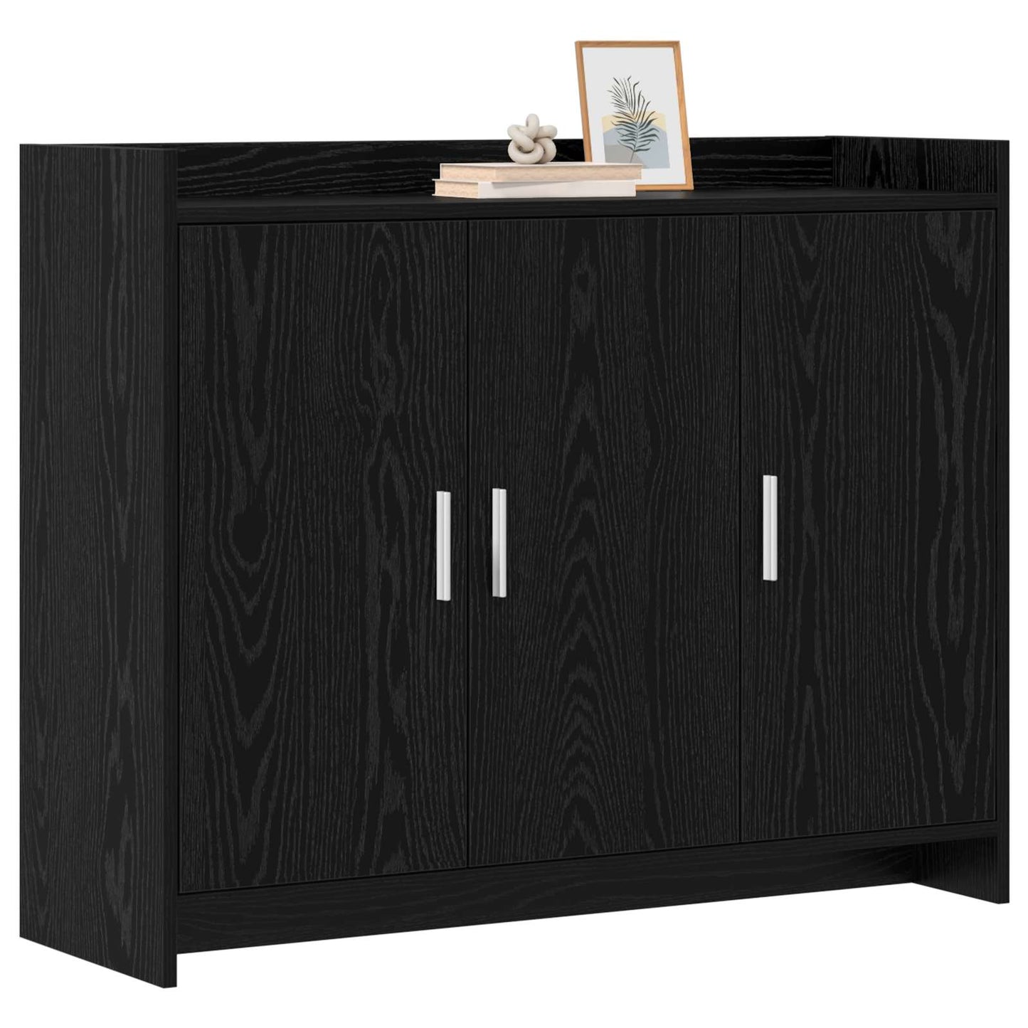 Sideboard Schwarze Eiche 98,5 x 33 x 80 cm Holzwerkstoff
