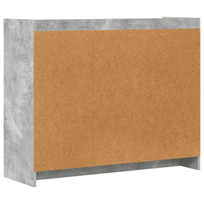 Sideboard Betongrau 98,5 x 33 x 80 cm Holzwerkstoff