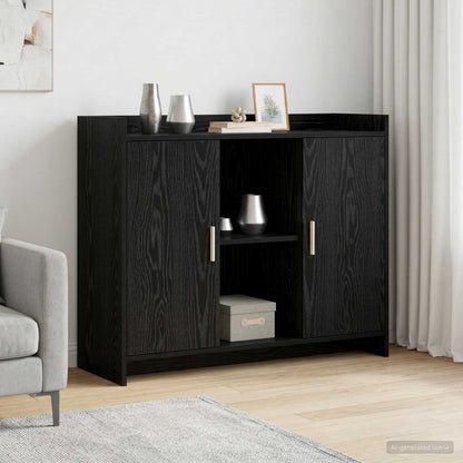 Sideboard Black Oak 98,5 x 33 x 80 cm Holzwerkstoff