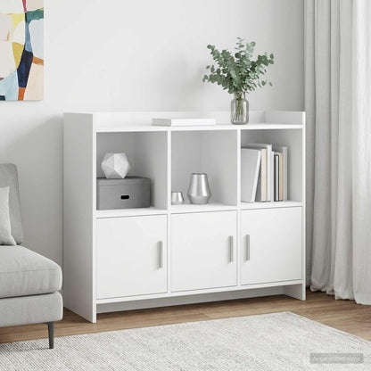 Sideboard Weiß 98,5 x 33 x 80 cm Holzwerkstoff