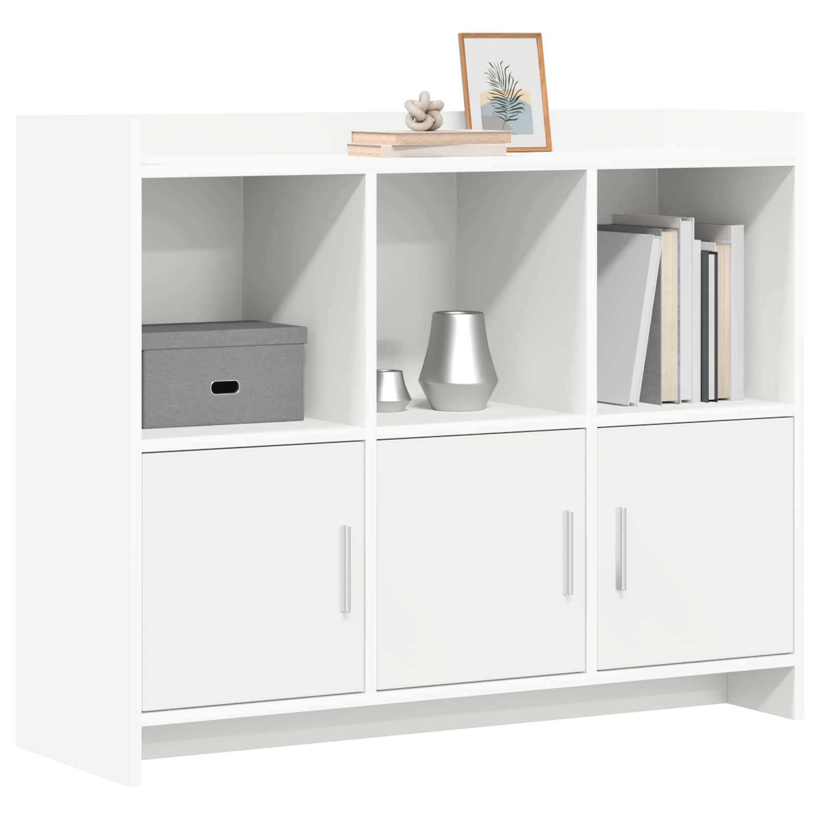 Sideboard Weiß 98,5 x 33 x 80 cm Holzwerkstoff