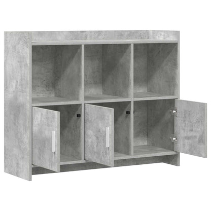 Sideboard Betongrau 98,5 x 33 x 80 cm Holzwerkstoff