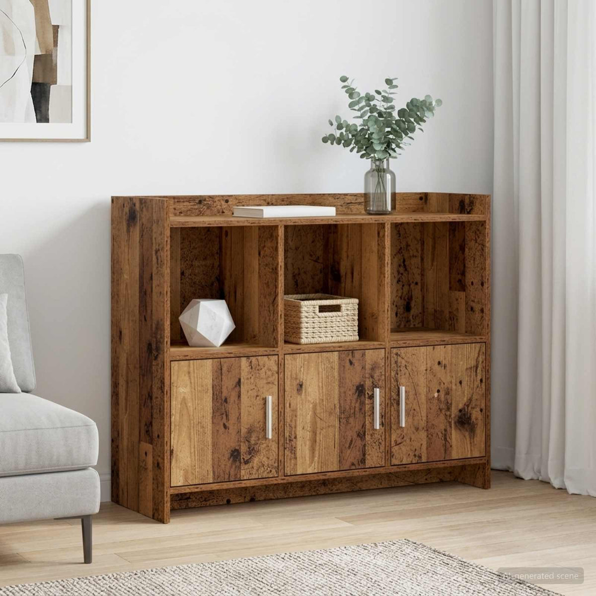Sideboard Altholz 98,5 x 33 x 80 cm Holzwerkstoff