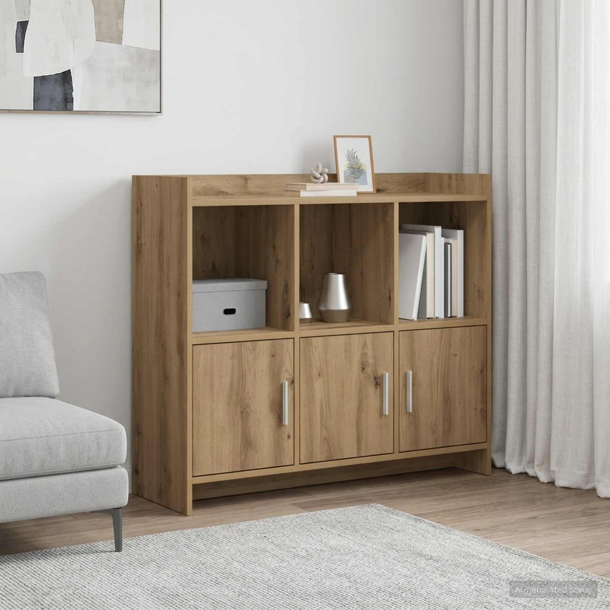 Sideboard Artisan-Eiche 98,5 x 33 x 80 cm Holzwerkstoff