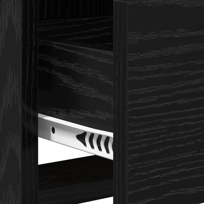 TV-Schränk 71,5 x 33 x 47 cm Schwarze Eiche Holzwerkstoff
