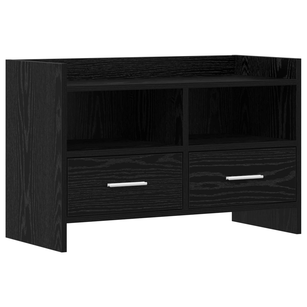 TV-Schränk 71,5 x 33 x 47 cm Schwarze Eiche Holzwerkstoff