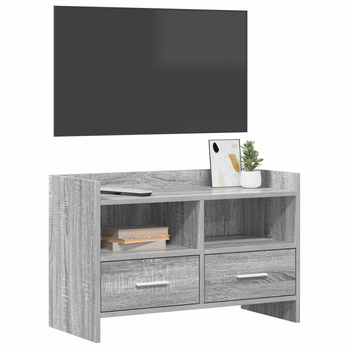TV-Schränk 71,5 x 33 x 47 cm Grau Sonoma Holzwerkstoff
