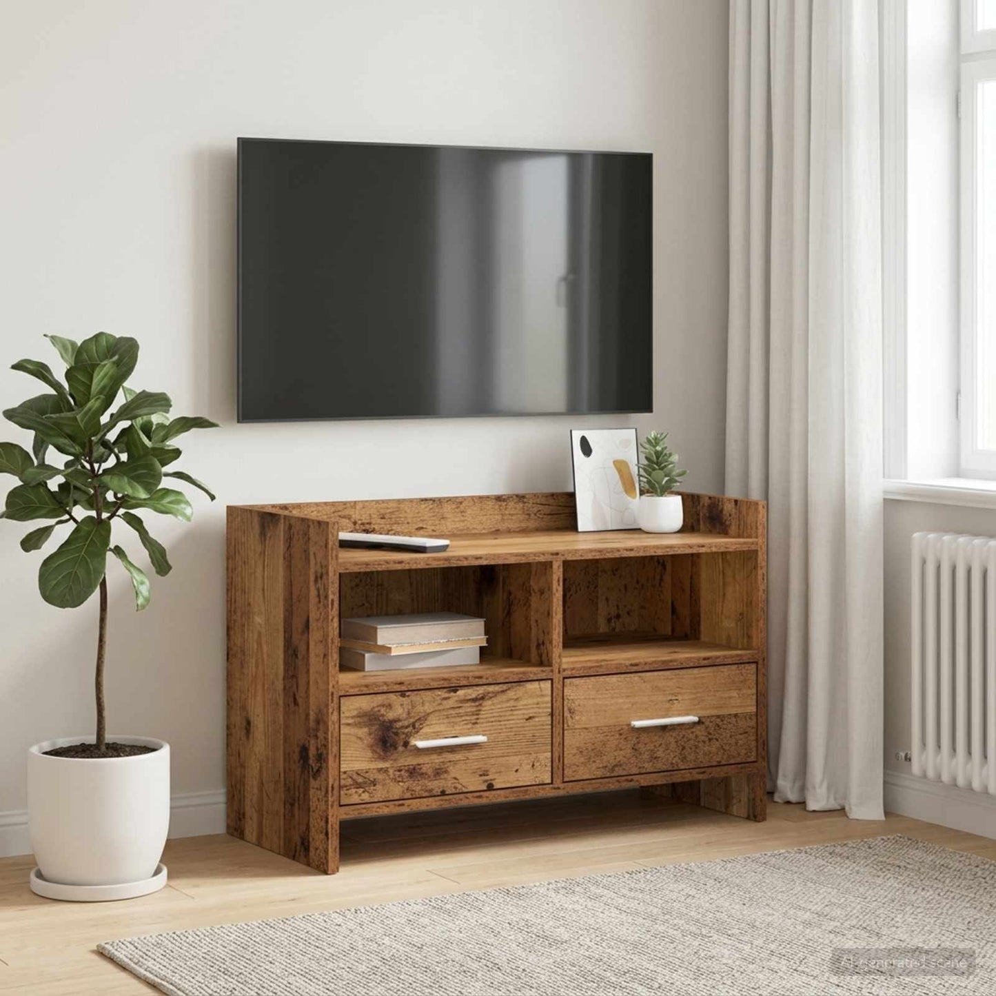 TV-Schränk 71,5 x 33 x 47 cm Altholz Holzwerkstoff