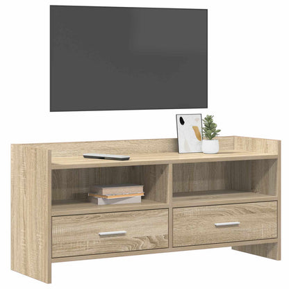 TV-Schränk 100 x 33 x 47 cm Sonoma-Eiche Holzwerkstoff