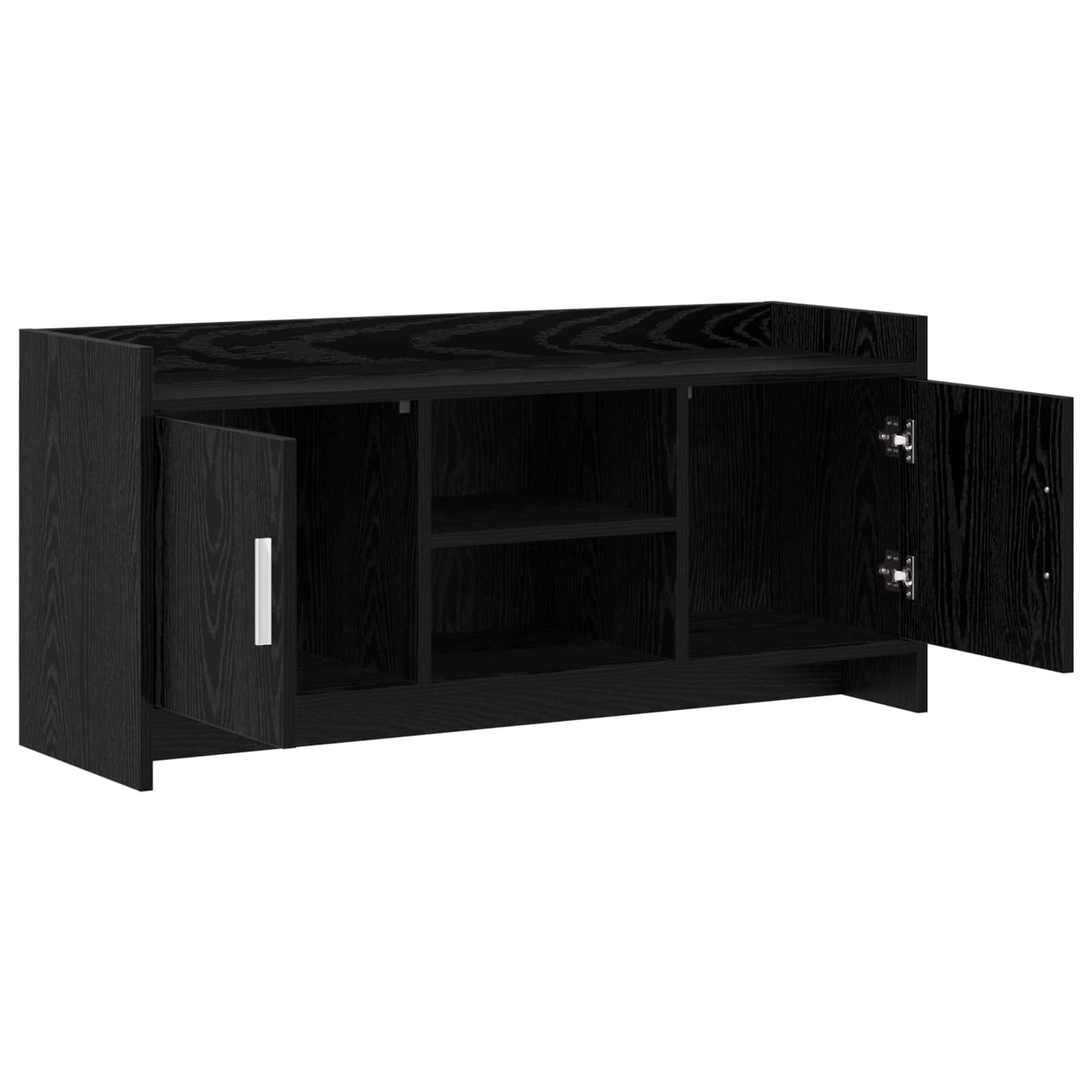 TV-Schränk 102 x 33 x 47 cm Schwarze Eiche Holzwerkstoff