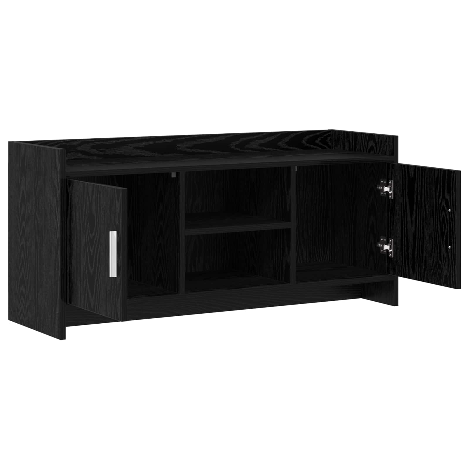 TV-Schränk 102 x 33 x 47 cm Schwarze Eiche Holzwerkstoff