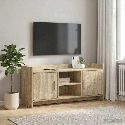 TV-Schränk 102 x 33 x 47 cm Sonoma-Eiche Holzwerkstoff