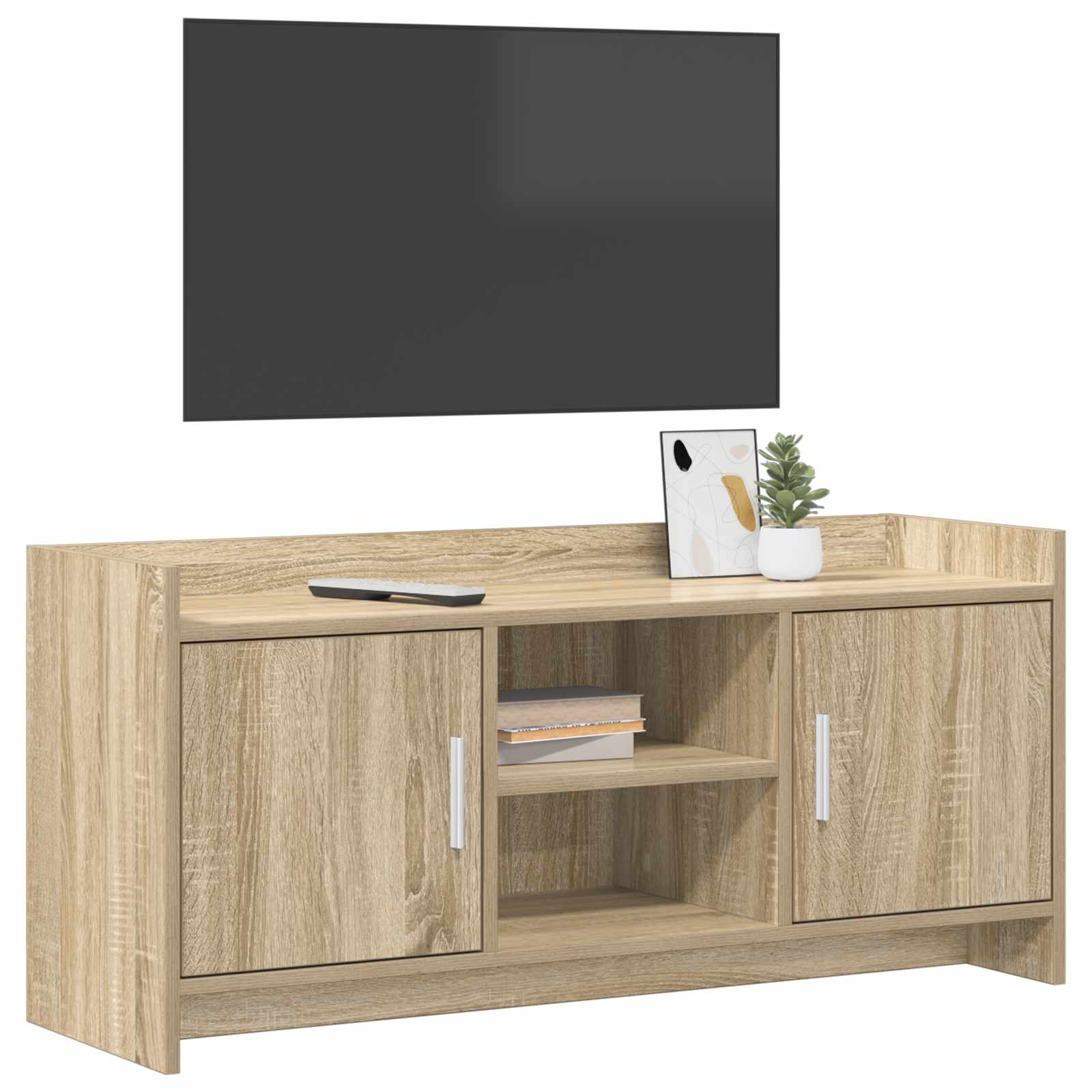 TV-Schränk 102 x 33 x 47 cm Sonoma-Eiche Holzwerkstoff
