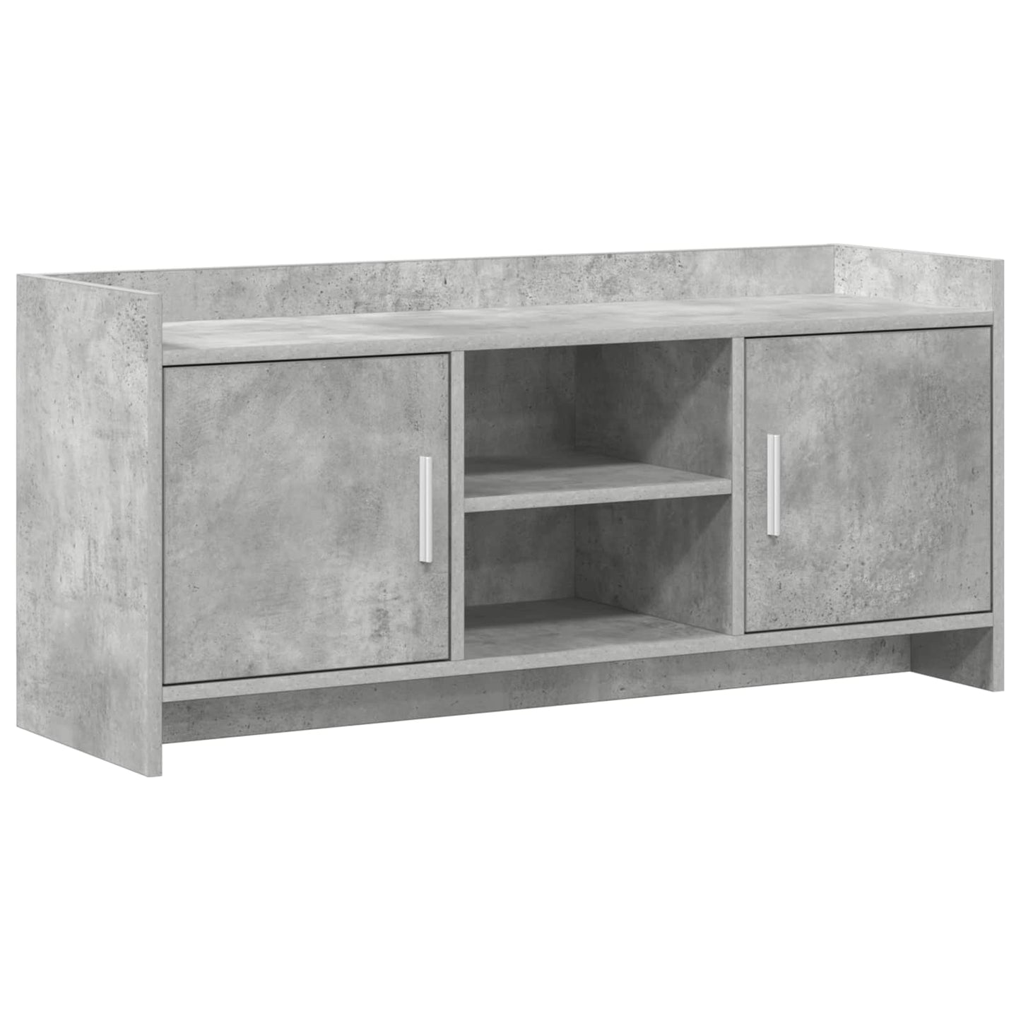 TV-Schränk 102 x 33 x 47 cm Betongrau Holzwerkstoff