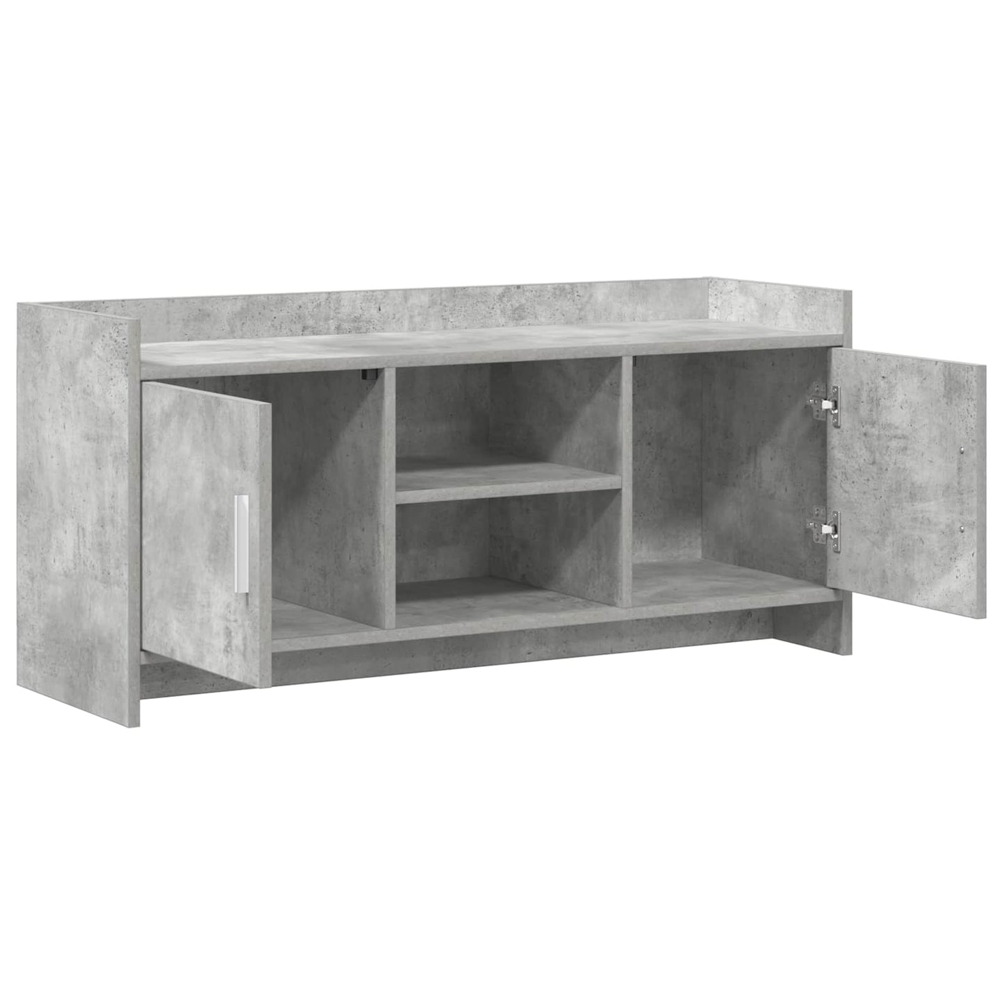 TV-Schränk 102 x 33 x 47 cm Betongrau Holzwerkstoff