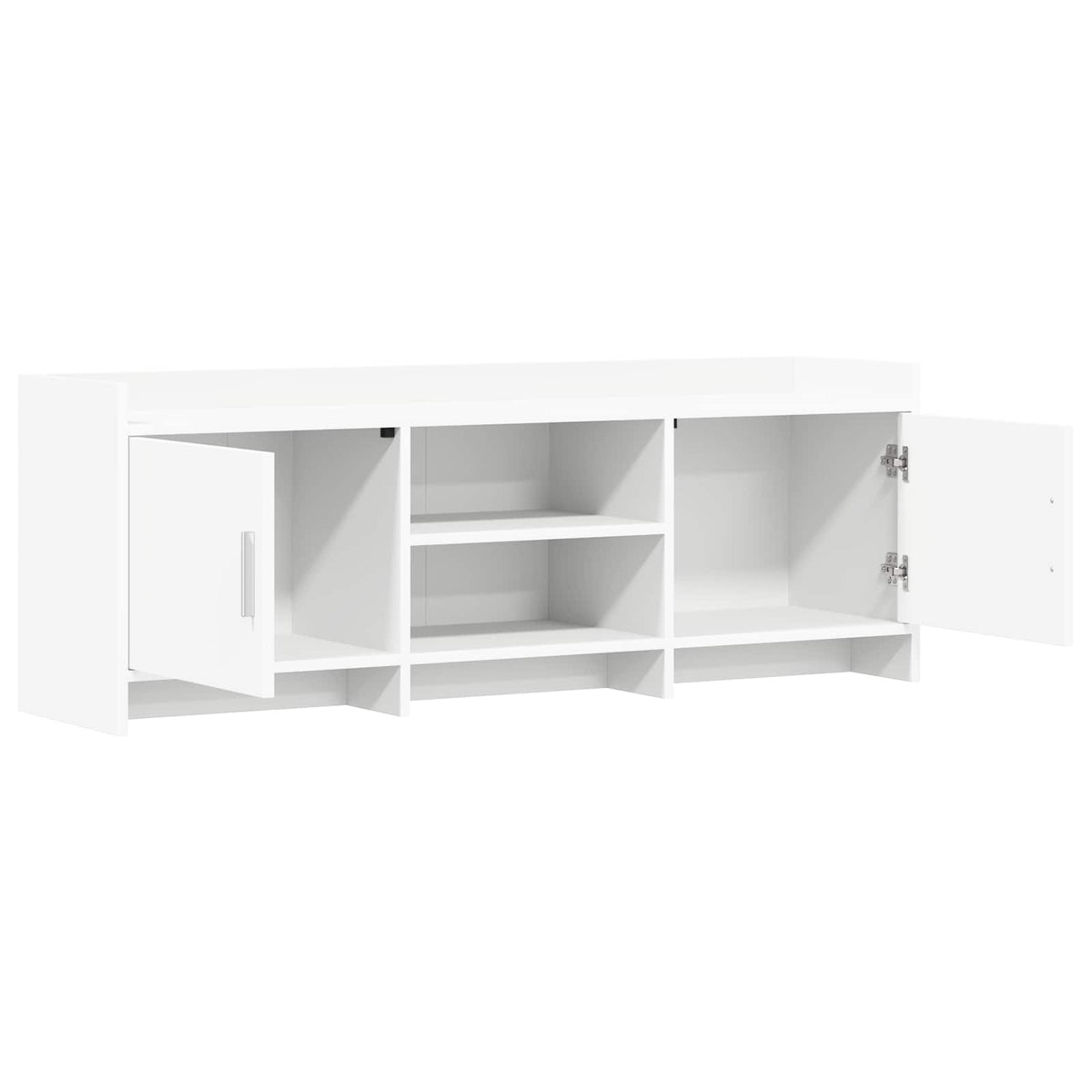 TV-Schränk 130 x 33 x 47 cm Weiß Holzwerkstoff