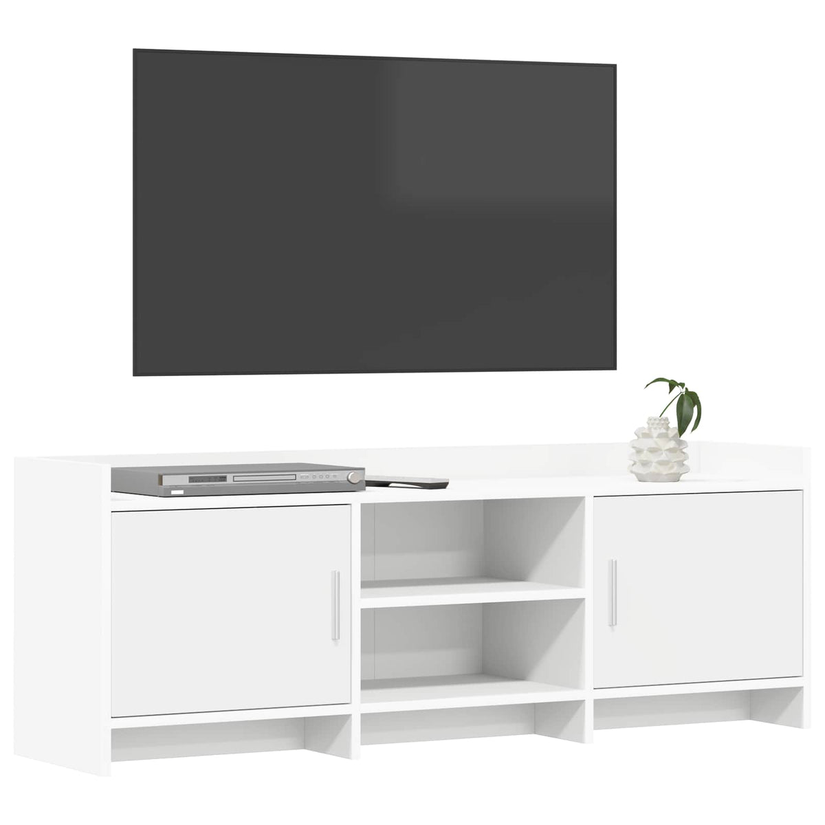 TV-Schränk 130 x 33 x 47 cm Weiß Holzwerkstoff