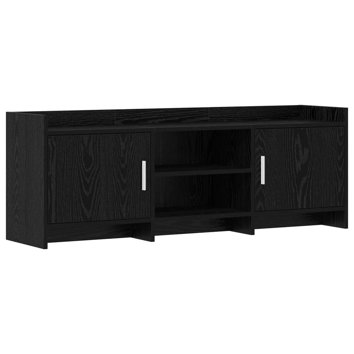 TV-Schränk 130 x 33 x 47 cm Schwarze Eiche Holzwerkstoff