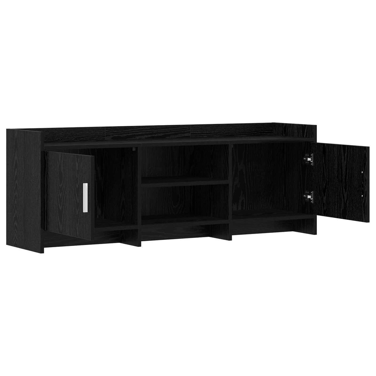 TV-Schränk 130 x 33 x 47 cm Schwarze Eiche Holzwerkstoff