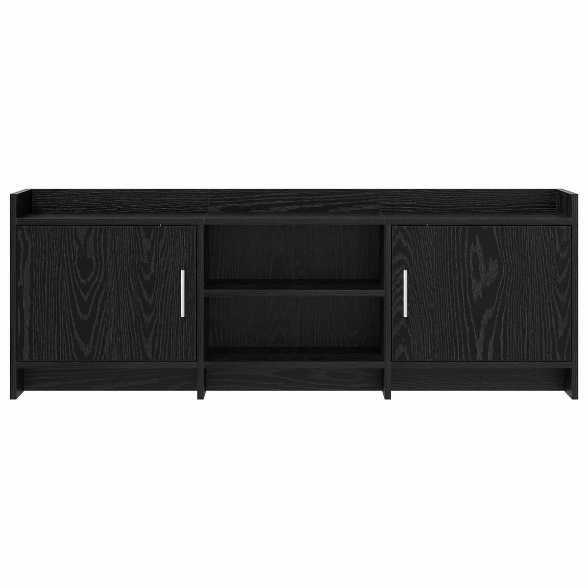 TV-Schränk 130 x 33 x 47 cm Schwarze Eiche Holzwerkstoff
