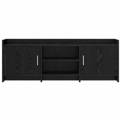 TV-Schränk 130 x 33 x 47 cm Schwarze Eiche Holzwerkstoff